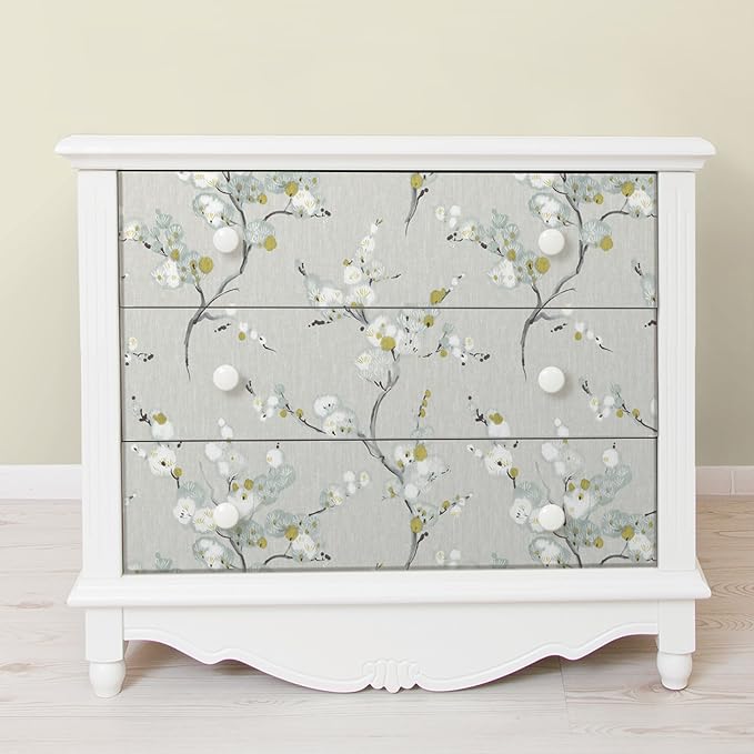 NuWallpaper NU2679 Mirei Peel & Stick Wallpaper, Grey