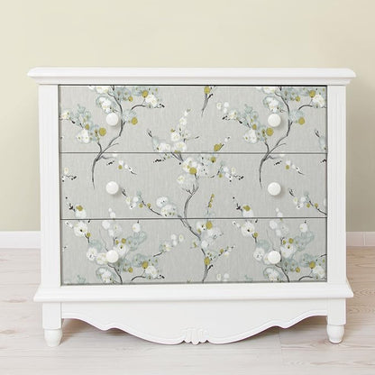 NuWallpaper NU2679 Mirei Peel & Stick Wallpaper, Grey