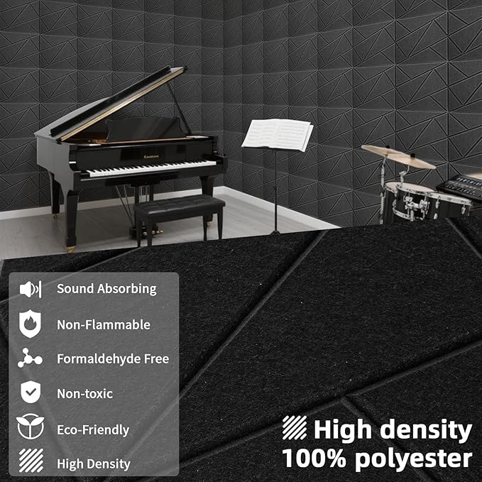 Art3dwallpanels 18 Pack Acoustic Panels 12