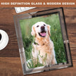 IZIDDO 8x10 Picture Frames Set of 2, Sliver Photo Frame for Tabletop, Glass Picture Frame, Horizontally or Vertically