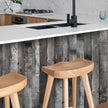 Yun-aeon Natural Wood-Dark Grey Wood Contact Paper Peel and Stick Wallpaper 17.3