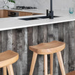 Yun-aeon Natural Wood-Dark Grey Wood Contact Paper Peel and Stick Wallpaper 17.3