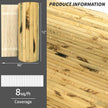 Art3d Natural Bamboo Wall Panel for Interior Wall Decor, Renewable Pole Wrap Wainscoting Paneling for Wall Ceiling Furniture Cabinet Office, 12 x 96 Inch, 2-Pack - Light Burned