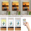 MIOBLUE LED Picture Light Battery Operated with Remote, 16in Rechargeable Picture Light for Paintings,Metal Display Art Light with Timer and Dimmable for Frame,Wal,Artwork,Portrait,Gallery,Dartboard