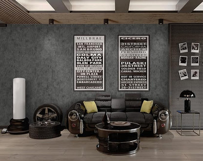 Guvana Black Wallpaper Peel and Stick Concrete Contact Paper Faux Cement Textured Wallpaper Modern DIY Removable Self Adhesive Wall Paper for Living Room Kitchen Wall Covering Vinyl Roll 15.7"x197"