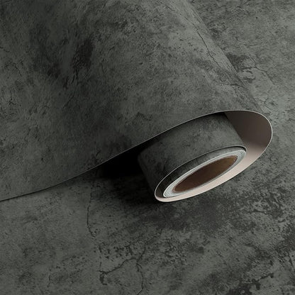 VaryPaper 24"x473" Large Industrial Cracked Concrete Peel and Stick Wallpaper Grey Limewash Wallpaper Cement Contact Paper for Countertops Waterproof Self Adhesive Concrete Wall Paper for Bedroom