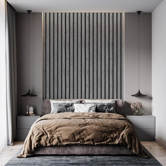 Yun-aeon Natural Wood Peel and Stick Wallpaper Grey Wood Slats - 17.3"x 1200" Self-Adhesive Waterproof Vinyl Removable Wall Paper for Wall Decor Bedroom