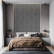 Yun-aeon Natural Wood Peel and Stick Wallpaper Grey Wood Slats - 17.3