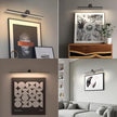 ZitoStory Battery Operated Picture Light for Wall with Remote,Minimalism Wireless Dimmable Art Lights for Paintings Rechargeable Gallery Light Artwork Lighting for Canvas, Portrait (Black,23'' Inch)