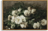 InSimSea Framed Canvas Wall Art Vintage Decor, Home Decor Vintage Flowers Modern Farmhouse Decor, Canvas Wall Art for Living Room, French Country Decor Wall Prints, 24