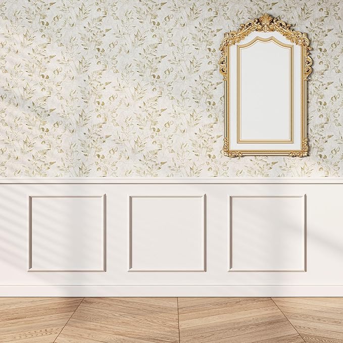 Peel and Stick Wainscoting Panels Kit, 3 Sets 20''x20'' Premade Wall Molding Peel and Stick Panels for Interior Wall Trim, Easy DIY Wainscoting Panels Peel and Stick Decor