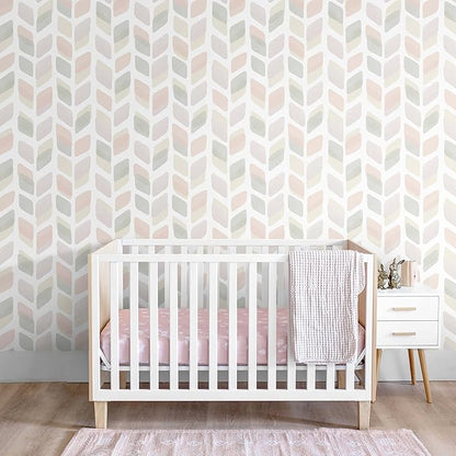 17.3in X32.8ft Boho Peel and Stick Wallpaper Pink Checkered Contact Paper Neutral Geometric Wall Paper Modern Self Adhesive Removable Wallpaper for Bathroom Kitchen Cabinet Waterproof Vinyl Roll