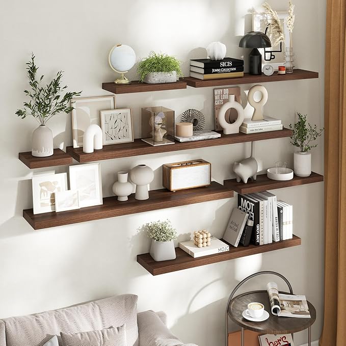 40 Inch Floating Shelves for Wall Set of 2, 8