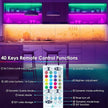 maylit 10 PCS Smart RGB Under Cabinet Lights Kit, Compatible with Alexa and Google Assistant, App and Remote Control, Music Sync Color Changing, Timer, Dimmable, for Cabinet, Counter, Shelf, Bookcase
