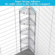 5 Tier Floor Standing Corner Shower Caddy Organizer Shelf with Hooks, Bathroom Shelves Stand Rack, Dark Gray