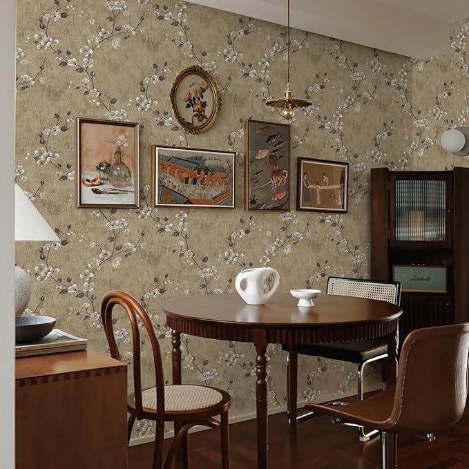 Floral Peel and Stick Wallpaper Flower Tree Contact Paper A Set of 17.5