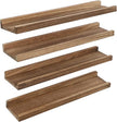 Long Floating Shelves With Lip,Picture Ledge Shelves Set of 4,Rustic Photo Frames Storage Display Shelves Wall Mounted for Living Room Bedroom Kitchen Kids Nursery,Home Office Decor 24 Inch