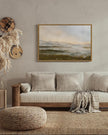 SHENIFY Landscape Framed Canvas Wall Art 24x36in Large Vintage Dusk in The Forest Classic Paints Farmhouse Bathroom Office Decor - Natural Framed