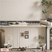 SmartStandard Pre-Cut Wall Molding Kit, 3-Frame Wainscoting Panels for Interior Wall Moulding Decor, Ready to Assemble Accent Panel