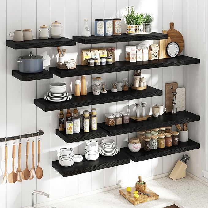 30 Inch Floating Shelves for Wall Set of 2, 12