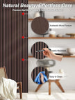 Mollywell Wood Slat Wall Panels - Time-Saving Installation Soundproof Slat Panels on Any Wall Surface, 0.95 NRC Dual-Layer Acoustic Design, Commercial-Grade MDF Core (2 Pack, 108x8in, Dark Walnut)