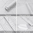 WENMER Geometric Hexagon Wallpaper Contact Paper 17.7 Inch x 394 Inch Geometric Hexagon Silver Peel and Stick Wallpaper Removable Vinyl Film for Home Drawer Shelf Use