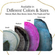 Nature's Decorations Agate Bookends - A Quality Teal Geode with Non-Skid Rubber Bumpers for Shelves, Office, Home Decor - Heavy Duty Cool Crystal Stone (3-4 LB)