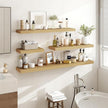 40 Inch Floating Shelves, 3D Textured Wood Grain, 40