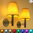 Rechargeable Battery Operated Wall Sconce Set of 2, Wireless LED Wall Lights with Remote & Touch Control, Wall Mounted Lamp Lighting Fixtures for Bedroom Living Room, Matte Black