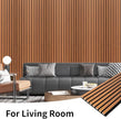 Art3dwallpanels Wood Slat Wall Panel, 108'' x 13'' Wood Panels for Wall 2 Pack 3D Soundproof Wall Panels, Large Acoustic Panels for Interior Ceiling and Wall Decor Noise Reduction,Red Oak