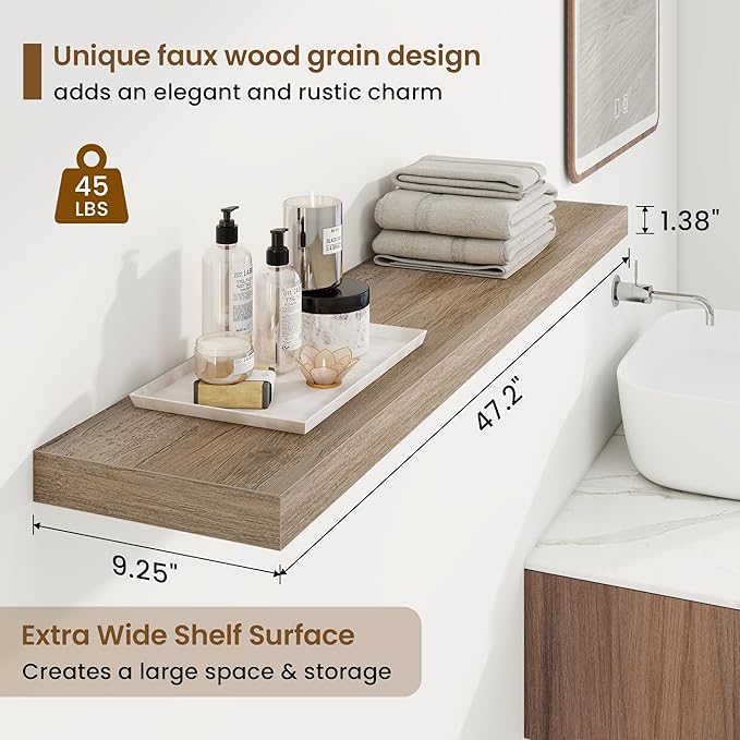 48in Floating Shelves for Wall, 48