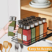 RCHYFEED Pull Out Spice Rack Organizer for Cabinet,Slide out Spice Organizer for Inside Cabinets,Heavy Duty Spice Organization for Kitchen and Pantry,Seasoning,Sauces(1-Tier,6.5