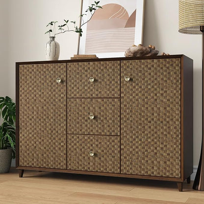 Dark Brown Rattan Wallpaper Peel and Stick Vintage Woven Contact Paper Vinyl Faux Cane Wallpaper Non-Textured Natural Rattan Contact Paper for Cabinets Shelf Liners Bathroom Walls 15.8" x 80"