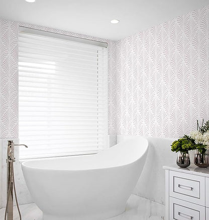 Safiyya Peel and Stick Wallpaper Boho Contact Paper Pink Geometric Modern Wall Paper Self Adhesive Removable Wallpaper for Bedroom Vinyl Rolls 17.3"x78.7"