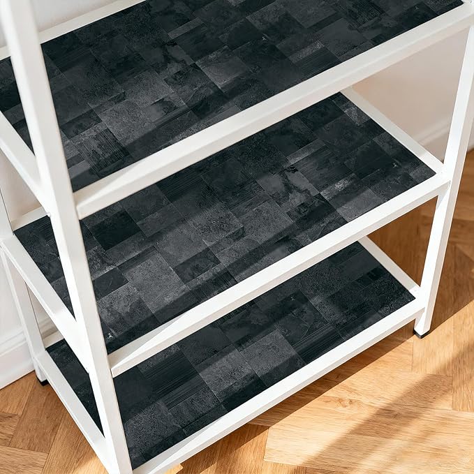 LACHEERY Dark Brick Peel and Stick Wallpaper Geometric Tiles 17.5