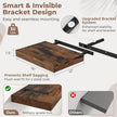 16 Inch Floating Shelves for Wall 2 Pack, 12