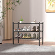 3 Tier Bamboo Shoe Rack for Closet Free Standing Wood Shoe Shelf Storage Organizer for Entryway Small Space Stackable 27