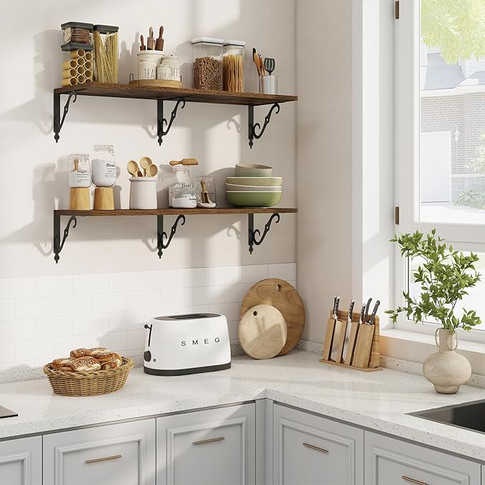 RICHFOCUS 12 Inch Deep Floating Shelves for Wall, 36
