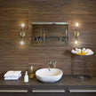 Globe Electric 2-Light Vanity Light, Matte Brass, Open Socket, Horizontal Vertical Mount, Glam Bathroom Lighting, 51736