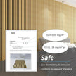 Art3d 6-Piece Wood Slat Acoustic Panels for Stylish Decor and Noise Reduction, 3D Textured Panel for Ceiling and Wall, Oak
