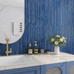 Livelynine 15.8x394 Navy Blue Peel and Stick Wallpaper Dark Indigo Textured Grasscloth Navy Wall Paper for Bathroom Bedroom Apartment Blue Contact Paper Waterproof Vinyl Wrap Renter Friendly Upgrades