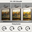 URSOLA 16” Picture Lights for Wall, 5200mAh Rechargeable Battery, Black Coldless Picture Light with Remote. 3CCT, Timer, Dimmer.