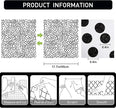 Black and White Polka-Dot Contact Paper Self-Adhesive Contact Paper Moire Dot Peel and Stick Wallpaper Decorative Spots for Walls Nurseryls A Set of 17.3