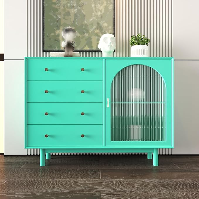 VEELIKE Thick Tiffany Green Wallpaper Peel and Stick Bright Green Contact Paper for Cabinets Walls 24''x118'' Self Adhesive Removable Waterproof Solid Color Wallpaper for Bedroom Girls Room Classroom