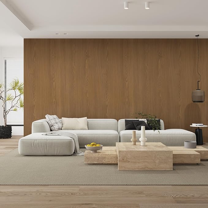 48"x118" Extra Wide Wood Contact Paper Wood Grain Vinyl Wrap Waterproof Brown Wallpaper Peel and Stick Vintage Faux Wood Wallpaper Removable Vinyl Contact Paper Wrap for Apartment Bathroom RV
