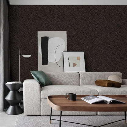 Abyssaly Brown Peel and Stick Self Adhesive Wallpaper - Removable Waterproof Bathroom Countertop Contact Paper 15.7" X 118" - Kitchen Vinyl Wrap for Cabinet Countertops - Wall Cover Counter Top Paper