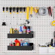 Magnetic Spice Rack Organizer for Fridge Seasoning Organizer for Kitchen storage with Screw Magnetic Shelf with Hook for Refrigerator and Oven (6pack-Black)