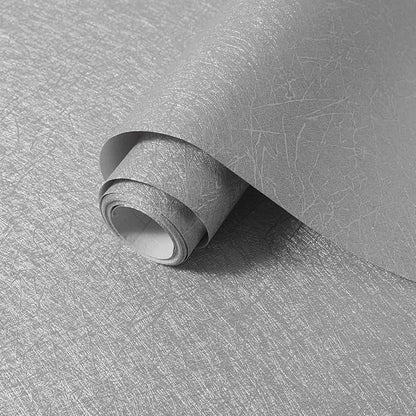 Abyssaly 15.7 inch X 118 inch Silver Grey Wallpaper Embossed Self Adhesive Peel and Stick Removable Home Decoration Vinyl Cabinet Countertops Furniture Countertop Solid Color Shelf Paper Silk