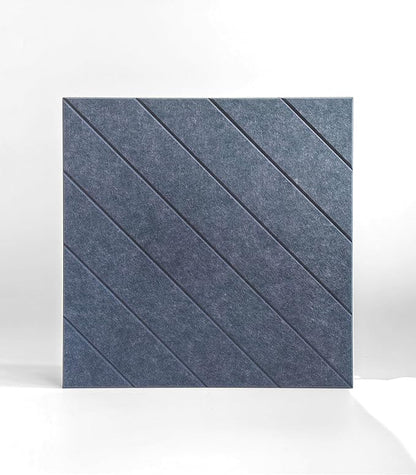21.65" Large Square Acoustic Panels 4-Pack - Sound Absorbing Wall Panels, Noise Reducing Soundproof Decorative Felt Tiles for Home Office, Studio, Living Room - Denim Blue
