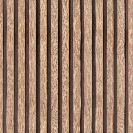 Yun-aeon Natural Wood Peel and Stick Wallpaper Wood Slats - 17.3"x 300" Tan Self-Adhesive Waterproof Vinyl Removable Wall Paper for Wall Decor Bedroom